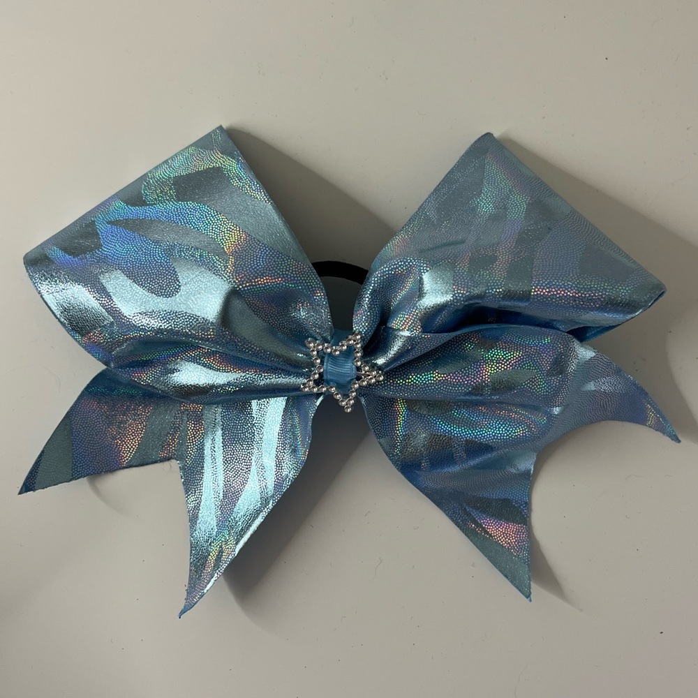 Blue Star Competition Cheer Bow